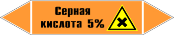 Маркировка трубопровода "серная кислота 5%" (k23, пленка, 358х74 мм)" - Маркировка трубопроводов - Маркировки трубопроводов "КИСЛОТА" - Магазин охраны труда и техники безопасности stroiplakat.ru